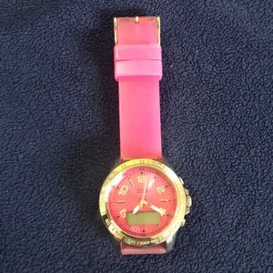 Hot pink watch
